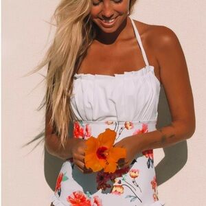 Beachsissi Tropical Print Swimsuit